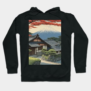 peaceful home kawase hasui style art japan Hoodie